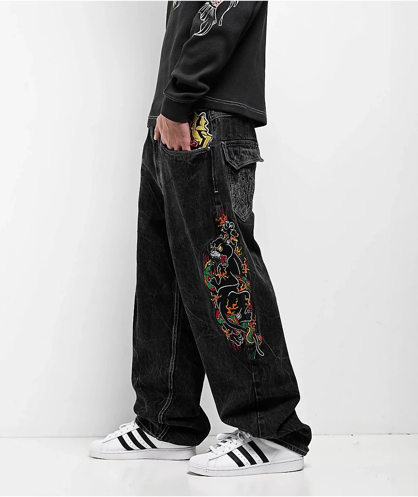 Ninth Hall Ambush Panther Black Wash Jeans