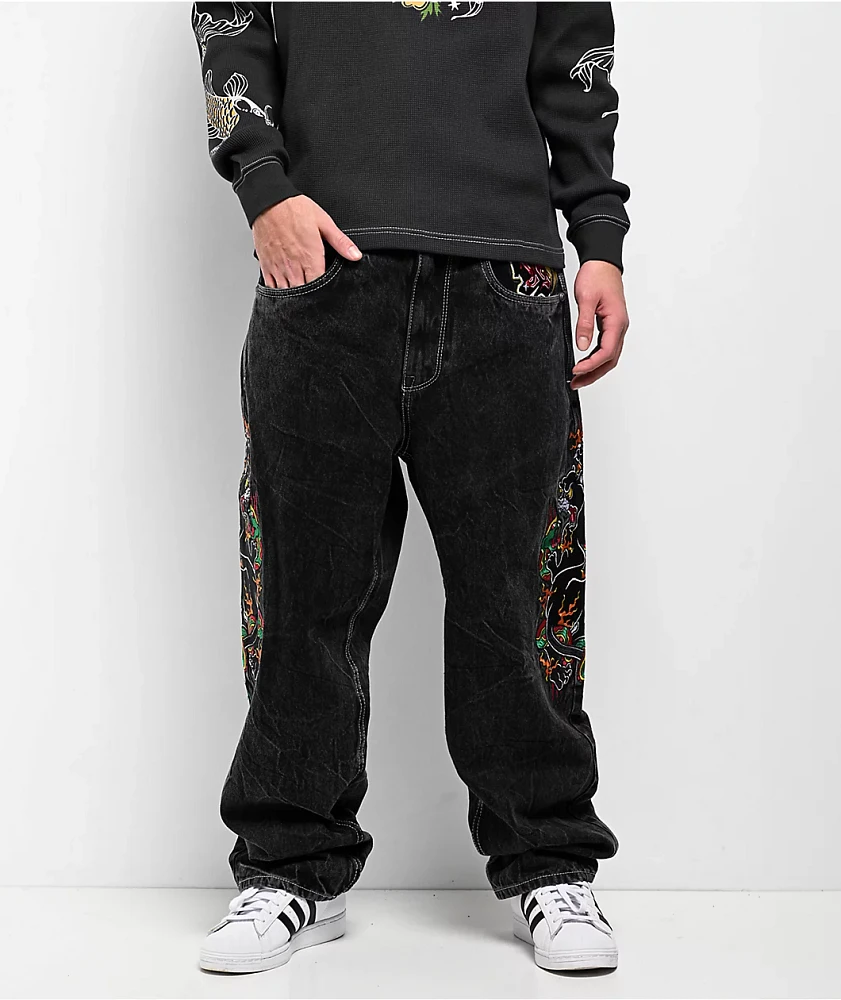 Ninth Hall Ambush Panther Black Wash Jeans