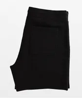 Ninth Hall Basic Black Wash Sweat Shorts