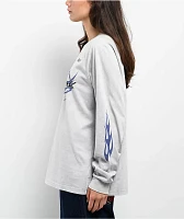 Ninth Hall Bennie Grey Wash Long Sleeve T-Shirt