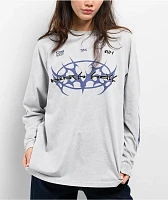 Ninth Hall Bennie Grey Wash Long Sleeve T-Shirt
