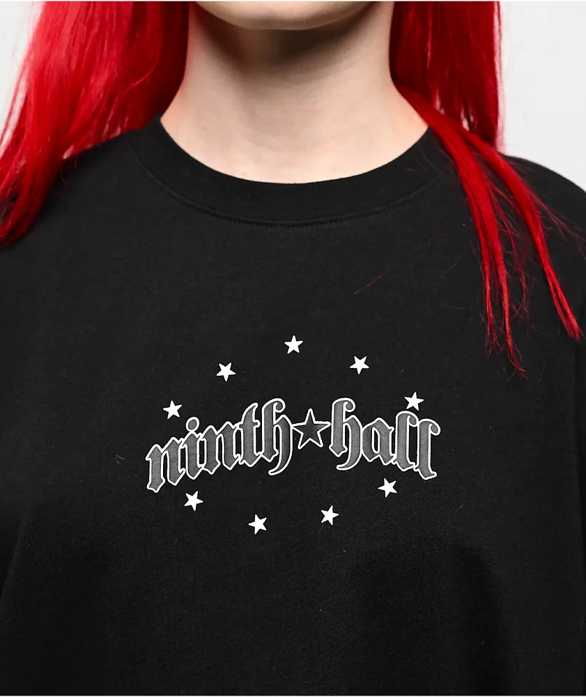 Ninth Hall Ciara Angel Black Boxy T-Shirt