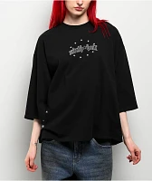 Ninth Hall Ciara Angel Black Boxy T-Shirt