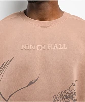 Ninth Hall Crane Brown Oversized Crewneck Sweatshirt