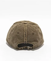 Ninth Hall Cypress Distressed Brown Strapback Hat