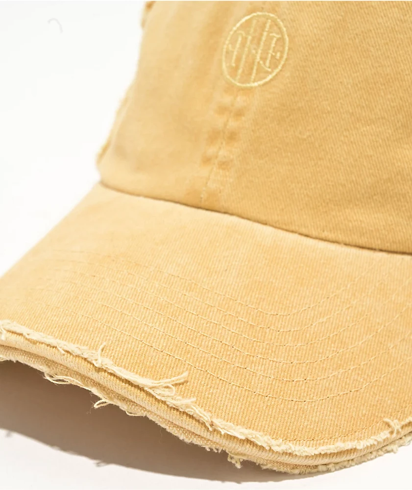 Ninth Hall Cypress Distressed Natural Strapback Hat