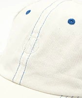 Ninth Hall Cypress Distressed White Strapback Hat