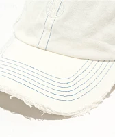 Ninth Hall Cypress Distressed White Strapback Hat