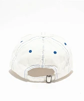 Ninth Hall Cypress Distressed White Strapback Hat