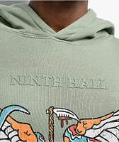 Ninth Hall Death Before Dishonor Green Hoodie