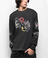 Ninth Hall Dusk Charcoal Thermal Long Sleeve T-Shirt