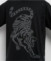Ninth Hall Faux Rhinestones Black Long Sleeve T-Shirt