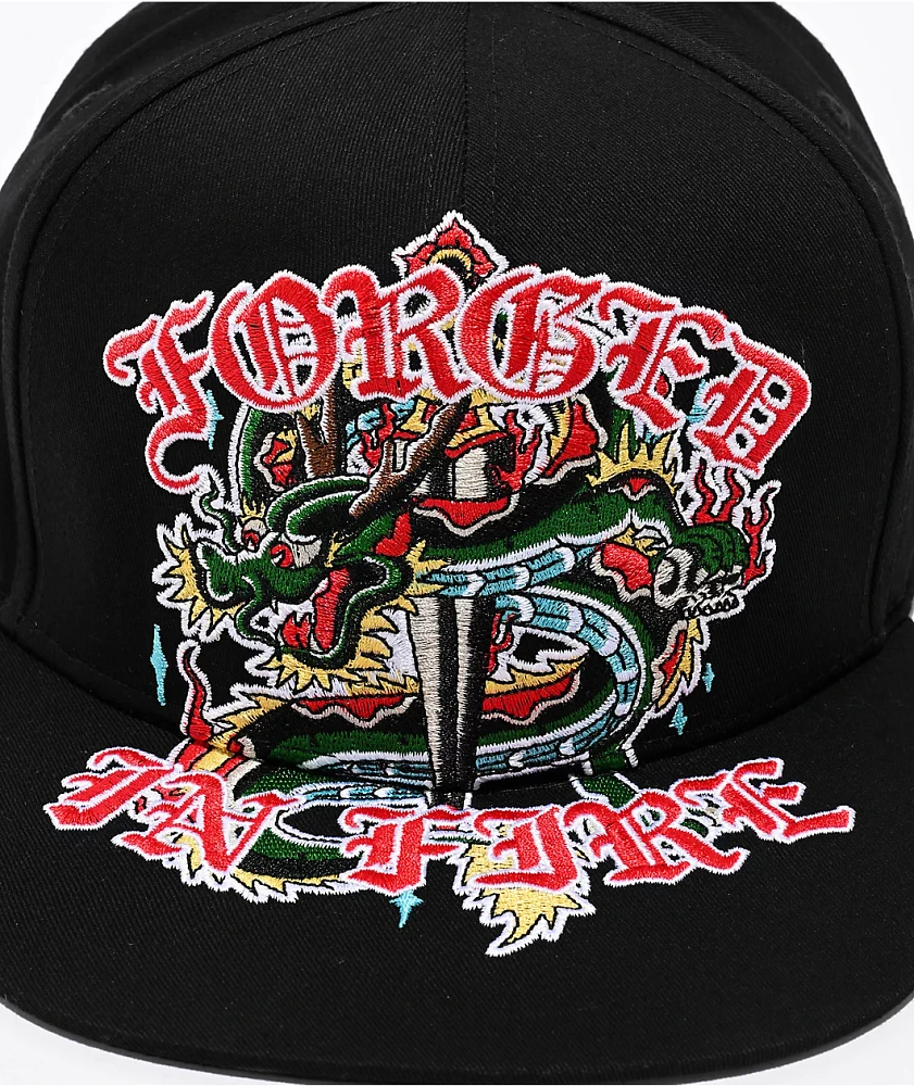 Ninth Hall Forged Black Snapback Hat