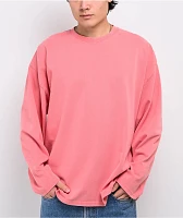 Ninth Hall Fundamental Oversized Pink Long Sleeve T-Shirt