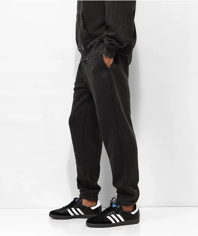 Ninth Hall Fume Heather Grey Moto Jogger Sweatpants