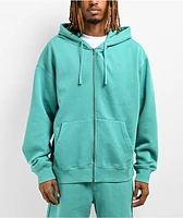 Ninth Hall Fundamentals Bay Blue Boxy Zip Hoodie