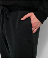 Ninth Hall Fundamentals Black Wash Relaxed Sweatpants