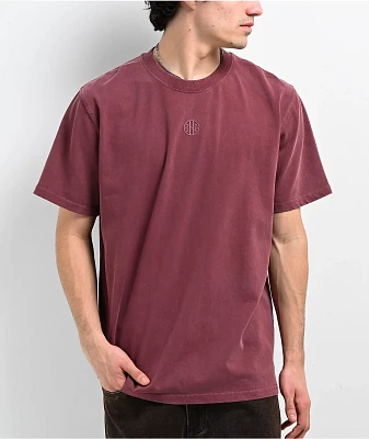 Ninth Hall Fundamentals Burgundy Boxy T-Shirt 