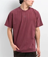 Ninth Hall Fundamentals Burgundy Boxy T-Shirt