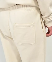 Ninth Hall Fundamentals Cream Relaxed Sweatpants