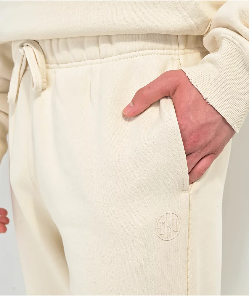 Ninth Hall Fundamentals Cream Relaxed Sweatpants