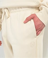 Ninth Hall Fundamentals Cream Relaxed Sweatpants