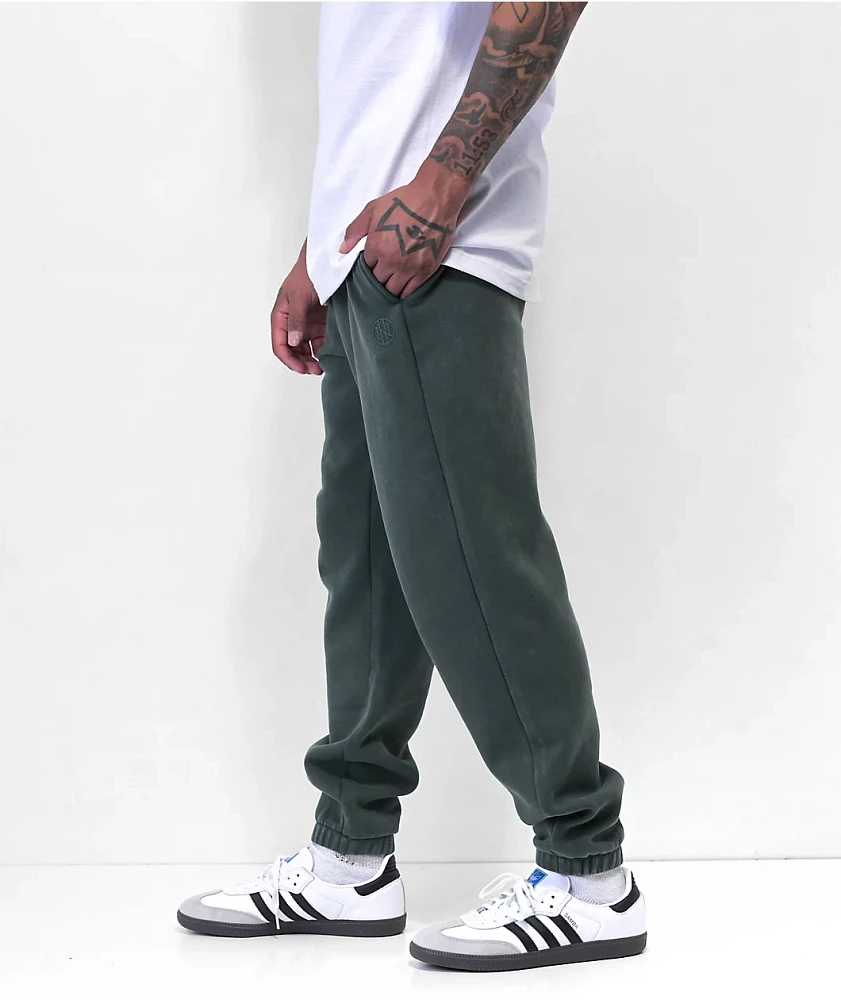 Ninth Hall Fundamentals Green Wash Relaxed Sweatpants