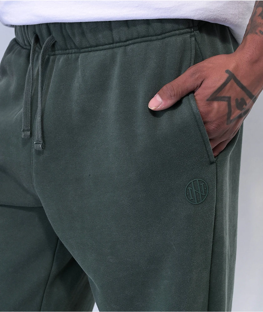 Ninth Hall Fundamentals Green Wash Relaxed Sweatpants