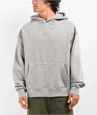 Ninth Hall Fundamentals Heather Grey Boxy Hoodie