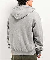 Ninth Hall Fundamentals Heather Grey Zip Hoodie