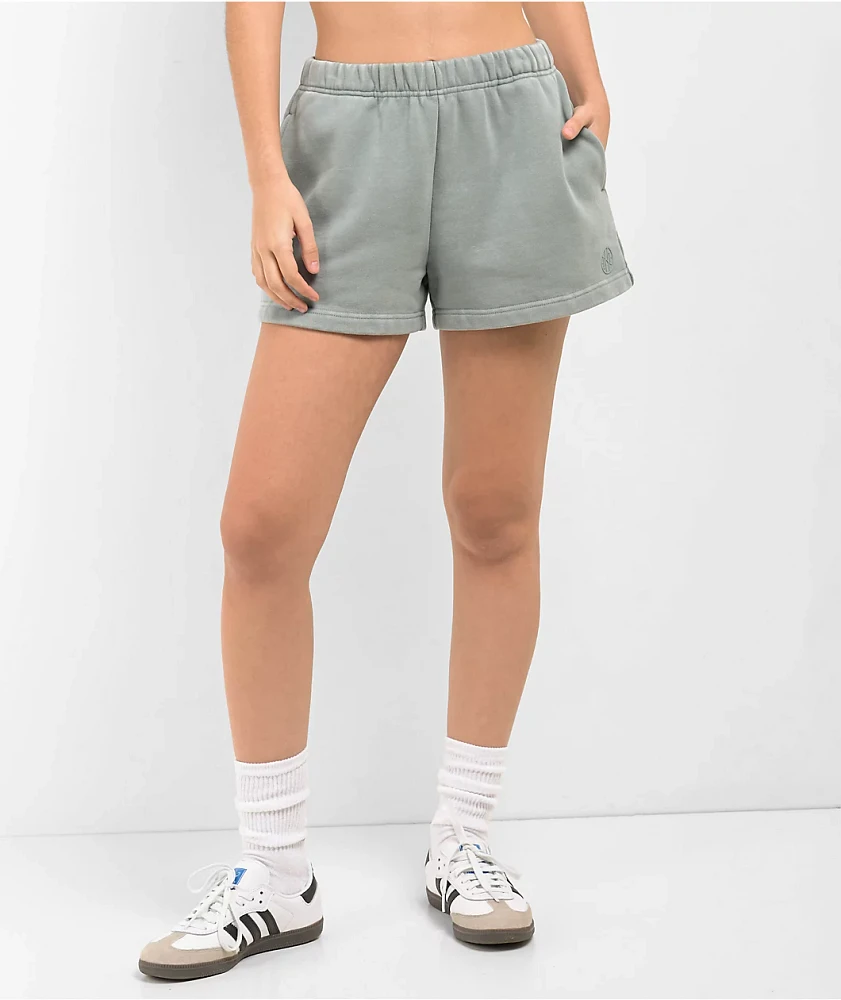 Ninth Hall Fundamentals Jara Blue Wash Relaxed Sweat Shorts