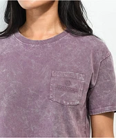 Ninth Hall Fundamentals Kaeya Violet Wash Boxy Crop T-Shirt