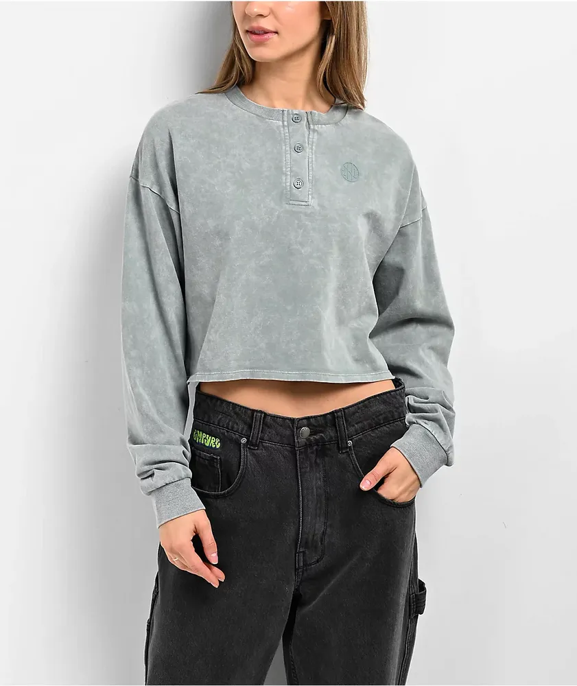 Ninth Hall Fundamentals Kaliska Lead Long Sleeve Crop T-Shirt