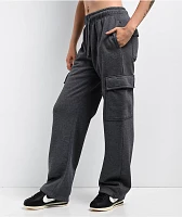 Ninth Hall Fundamentals Koa Heather Grey Cargo Relaxed Sweatpants