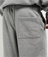 Ninth Hall Fundamentals Logo Grey Oversized Open Hem Sweatpants