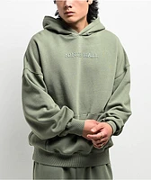 Ninth Hall Fundamentals Logo Light Green Oversized Hoodie