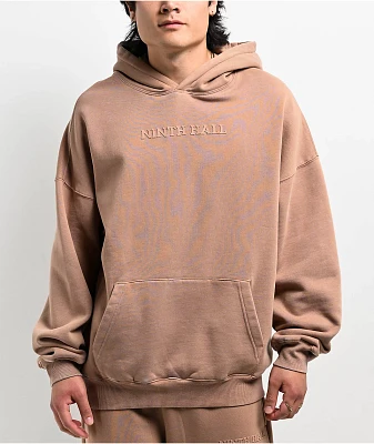 Ninth Hall Fundamentals Logo Oversized Chanterelle Hoodie