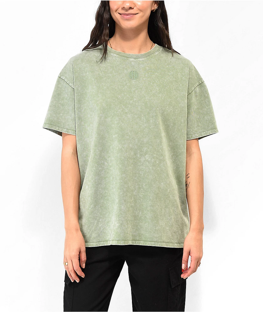 Ninth Hall Fundamentals Maeve Olive Wash Oversized T-Shirt