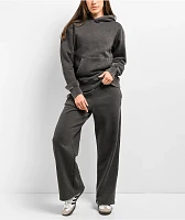 Ninth Hall Fundamentals Milla Black Wash Relaxed Sweatpants