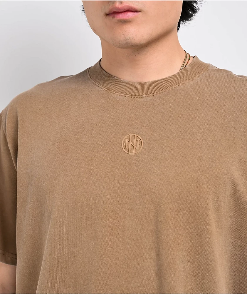 Ninth Hall Fundamentals Olive Wash Boxy T-Shirt