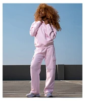 Ninth Hall Fundamentals Oso Pink Wash Relaxed Hoodie