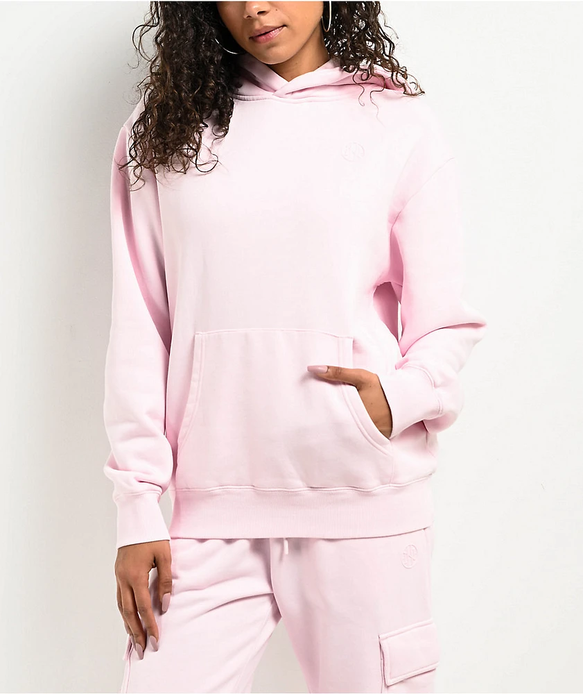 Ninth Hall Fundamentals Oso Pink Wash Relaxed Relaxed Hoodie