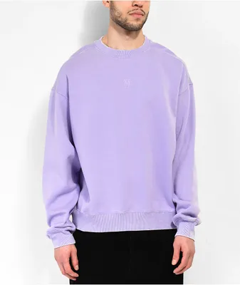 Ninth Hall Fundamentals Purple Wash Crewneck Sweatshirt