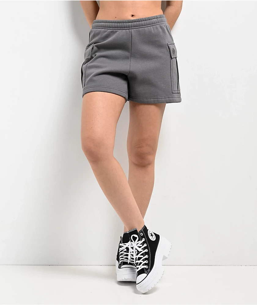 Ninth Hall Fundamentals Ramsey Grey Cargo Sweat Shorts