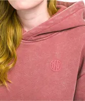 Ninth Hall Fundamentals Red Wash Hoodie