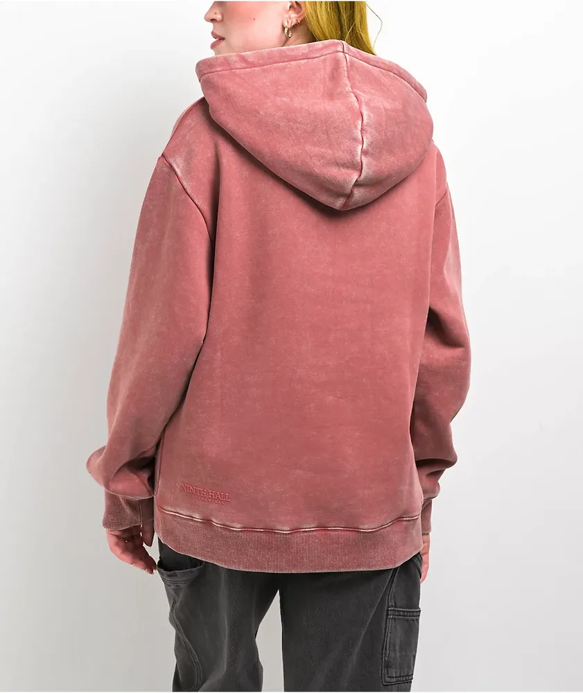 Ninth Hall Fundamentals Red Wash Hoodie