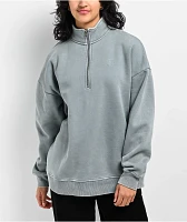 Ninth Hall Fundamentals Sheena Lead Wash Quarter Zip Sweatshirt