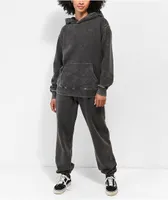 Ninth Hall Fundamentals Sibyl Black Mineral Wash Sweatpants