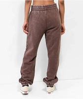 Ninth Hall Fundamentals Sibyl Brown Mineral Wash Sweatpants