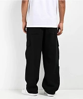 Ninth Hall Fundamentals Stash Baggy Black Cargo Sweatpants